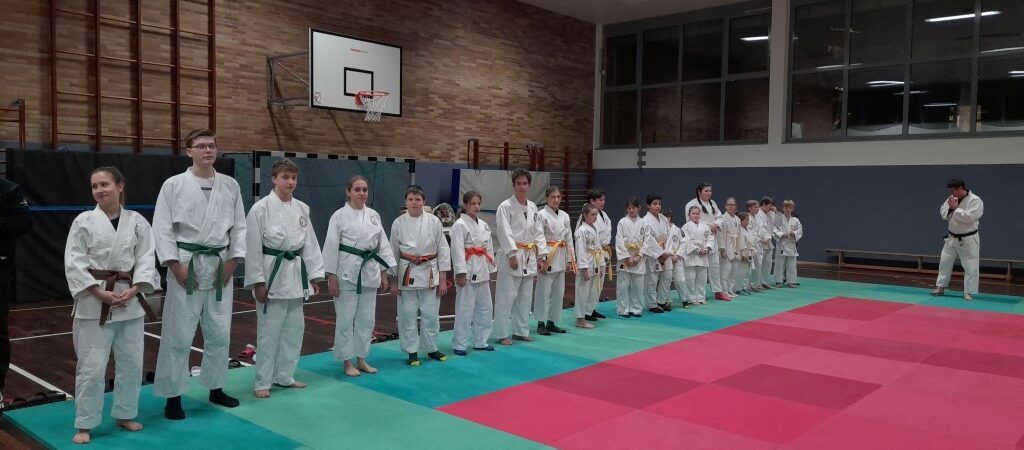 Judoka während der Jahresabschlussfeier 2022