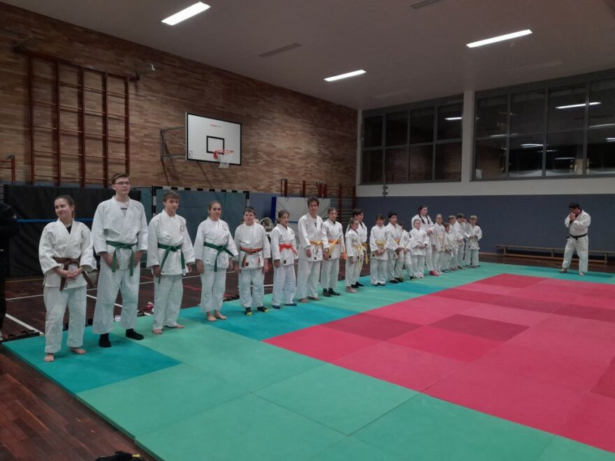 Judoka während der Jahresabschlussfeier 2022